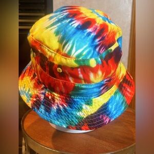 21men Vibrant Tie-Dye Bucket Hat